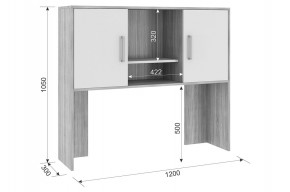 ЛАЙТ 2 Надстройка стола компьютерного (1200) в Челябинске - chelyabinsk.mebel24.online | фото 2