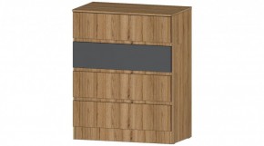 ЛЕНОРА Комод 4 ящика (графит) в Челябинске - chelyabinsk.mebel24.online | фото