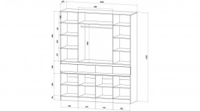 ЛЕНОРА Спальный гарнитур (модульный) графит в Челябинске - chelyabinsk.mebel24.online | фото 9
