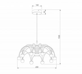Люстра на штанге Eurosvet Ragno 90030/10 LED золото в Челябинске - chelyabinsk.mebel24.online | фото 5