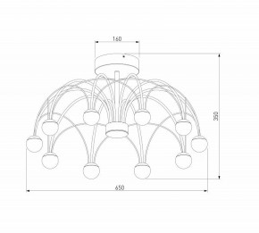 Люстра на штанге Eurosvet Ragno 90035/10 LED черный в Челябинске - chelyabinsk.mebel24.online | фото 4
