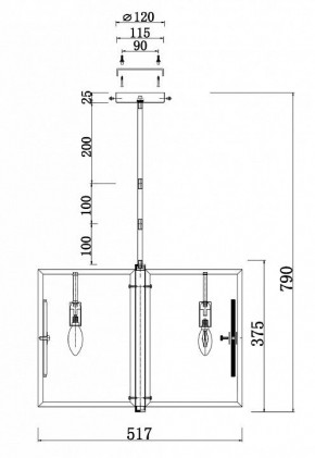 Люстра на штанге Maytoni Marmo MOD099PL-06G в Челябинске - chelyabinsk.mebel24.online | фото 4