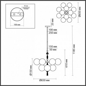 Люстра на штанге Odeon Light Palle 5405/12 в Челябинске - chelyabinsk.mebel24.online | фото 4