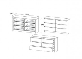 МОРИ МК 1386 Комод (Графит) в Челябинске - chelyabinsk.mebel24.online | фото 3