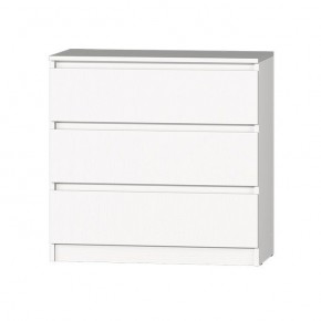 МС "Хилтон" Комод №2 800 (3 ящ.) белый текстурный в Челябинске - chelyabinsk.mebel24.online | фото 2