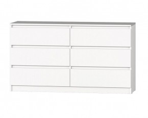 МС "Хилтон" Комод №5 1400 (6 ящ.) Белый текстурный в Челябинске - chelyabinsk.mebel24.online | фото
