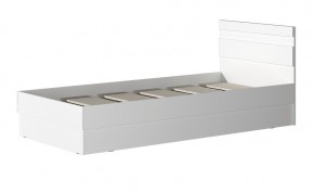 МС "Хилтон" Кровать 0,9 (Белый текстурный) 900*2000 в Челябинске - chelyabinsk.mebel24.online | фото