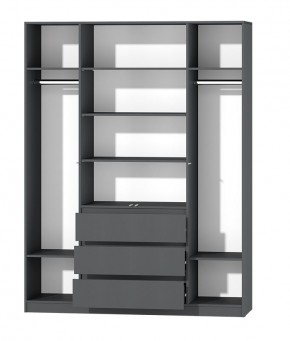 МС "Хилтон" Шкаф №1 1600 (Графит) в Челябинске - chelyabinsk.mebel24.online | фото 3