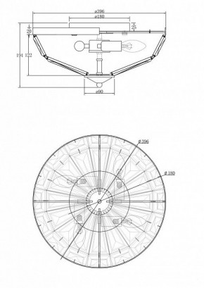 Накладной светильник Maytoni Facet MOD094CL-04G в Челябинске - chelyabinsk.mebel24.online | фото 3