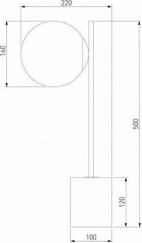 Настольная лампа декоративная Eurosvet Marbella 01157/1 черный в Челябинске - chelyabinsk.mebel24.online | фото 3