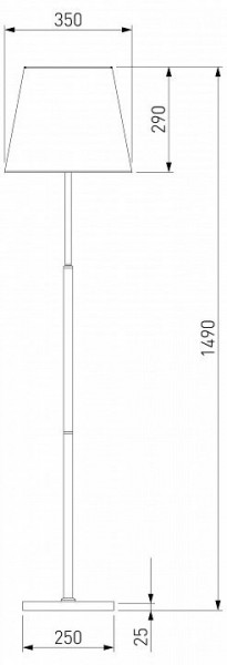 Настольная лампа декоративная Eurosvet Ozark 01156/1 латунь в Челябинске - chelyabinsk.mebel24.online | фото 2