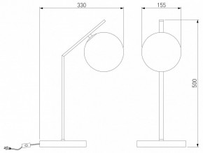 Настольная лампа декоративная Eurosvet Shape 01213/1 хром в Челябинске - chelyabinsk.mebel24.online | фото 3