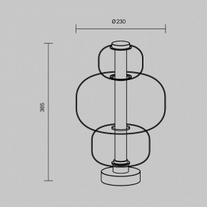 Настольная лампа декоративная Maytoni Atmos MOD364TL-L15B3K в Челябинске - chelyabinsk.mebel24.online | фото 5