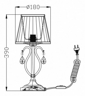 Настольная лампа декоративная Maytoni Brionia ARM172-01-G в Челябинске - chelyabinsk.mebel24.online | фото 2