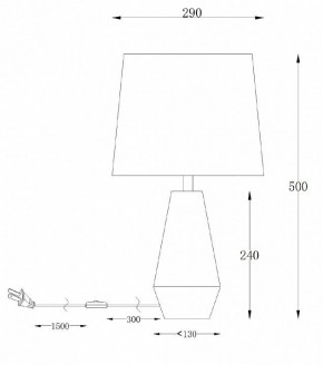 Настольная лампа декоративная Maytoni Calvin Table Z181-TL-01-B в Челябинске - chelyabinsk.mebel24.online | фото 2