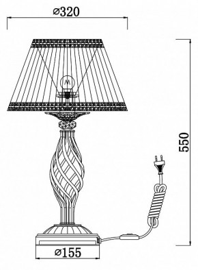 Настольная лампа декоративная Maytoni Grace RC247-TL-01-R в Челябинске - chelyabinsk.mebel24.online | фото 3