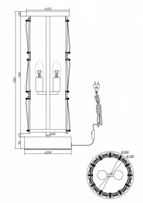 Настольная лампа декоративная Maytoni Puntes MOD043TL-02G в Челябинске - chelyabinsk.mebel24.online | фото 3