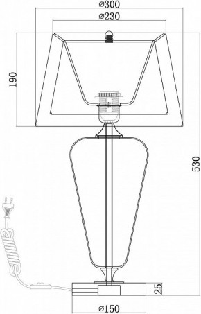 Настольная лампа декоративная Maytoni Verre Z005TL-01CH в Челябинске - chelyabinsk.mebel24.online | фото 4