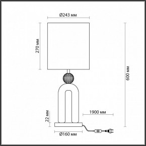 Настольная лампа декоративная Odeon Light Bagel 5410/1T в Челябинске - chelyabinsk.mebel24.online | фото 4