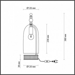 Настольная лампа декоративная Odeon Light Bell 4892/1T в Челябинске - chelyabinsk.mebel24.online | фото 6