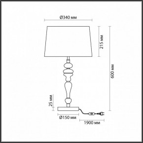 Настольная лампа декоративная Odeon Light Homi 5040/1T в Челябинске - chelyabinsk.mebel24.online | фото 4