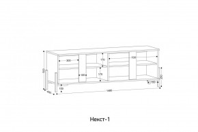 НЕКСТ - 1 Тумба ТВ в Челябинске - chelyabinsk.mebel24.online | фото 2