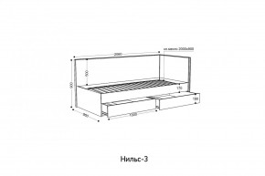 НИЛЬС - 3 Кровать с ортопедом 900 в Челябинске - chelyabinsk.mebel24.online | фото 2