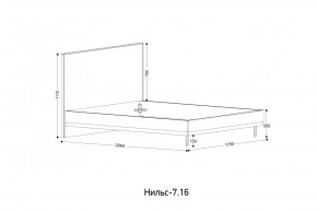 НИЛЬС - 7.16 Кровать с ортопедом 1600 в Челябинске - chelyabinsk.mebel24.online | фото 2