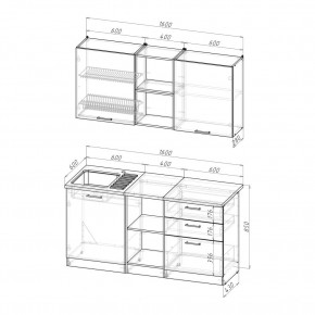 ОЛЬГА Кухонный гарнитур Стандарт 5 (1600 мм) в Челябинске - chelyabinsk.mebel24.online | фото 2