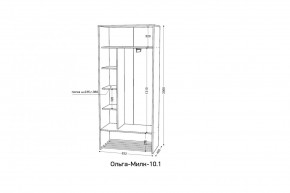 ОЛЬГА-МИЛК 10.1 Шкаф-купе без зеркала в Челябинске - chelyabinsk.mebel24.online | фото 2