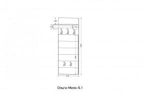 ОЛЬГА-МИЛК 6.1 Вешало настенное в Челябинске - chelyabinsk.mebel24.online | фото 2