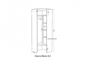 ОЛЬГА-МИЛК 9.2 Шкаф угловой с зеркалом в Челябинске - chelyabinsk.mebel24.online | фото 2