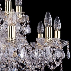 Подвесная люстра Bohemia Ivele Crystal 1411 1411/10+5/240/G/Leafs в Челябинске - chelyabinsk.mebel24.online | фото 2