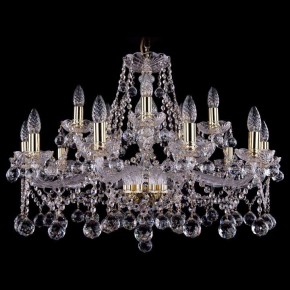 Подвесная люстра Bohemia Ivele Crystal 1413 1413/10+5/300/G/Balls в Челябинске - chelyabinsk.mebel24.online | фото