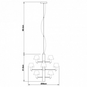 Подвесная люстра Divinare Albero 1680/02 LM-12 в Челябинске - chelyabinsk.mebel24.online | фото 4