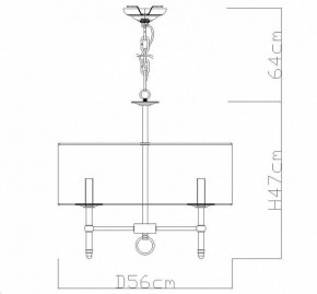 Подвесная люстра Divinare Candela 1162/01 LM-5 в Челябинске - chelyabinsk.mebel24.online | фото 4