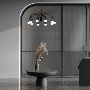 Подвесная люстра Eurosvet Ragno 90034/10 LED черный в Челябинске - chelyabinsk.mebel24.online | фото 4