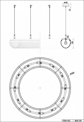 Подвесная люстра Favourite Monilibus 4015-12P в Челябинске - chelyabinsk.mebel24.online | фото 5