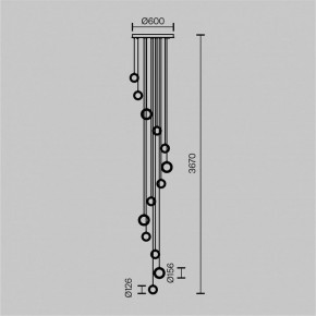 Подвесная люстра Maytoni Pharao MOD361PL-L58BS3K в Челябинске - chelyabinsk.mebel24.online | фото 4