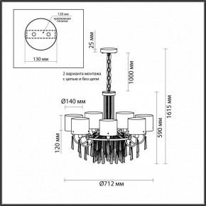 Подвесная люстра Odeon Light Nicole 4886/7 в Челябинске - chelyabinsk.mebel24.online | фото 7