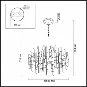 Подвесная люстра Odeon Light Stika 4988/10 в Челябинске - chelyabinsk.mebel24.online | фото 7