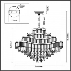 Подвесная люстра Odeon Light Wayta 5073/25 в Челябинске - chelyabinsk.mebel24.online | фото 5