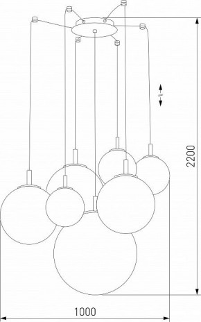 Подвесная люстра TK Lighting Cadix 4608 Cadix Gold в Челябинске - chelyabinsk.mebel24.online | фото 3