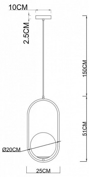 Подвесной светильник Arte Lamp Matisse A7746SP-1AB в Челябинске - chelyabinsk.mebel24.online | фото 3