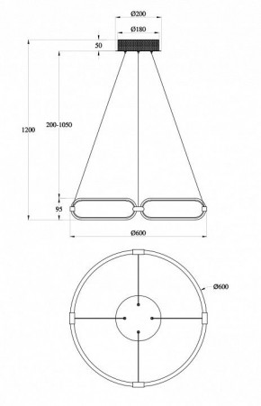 Подвесной светильник Maytoni Chain MOD017PL-L50N в Челябинске - chelyabinsk.mebel24.online | фото 6