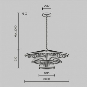 Подвесной светильник Maytoni Costa MOD394PL-01BS1 в Челябинске - chelyabinsk.mebel24.online | фото 5