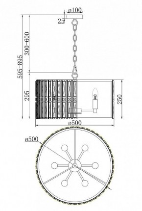 Подвесной светильник Maytoni Facet MOD094PL-06CH в Челябинске - chelyabinsk.mebel24.online | фото 4