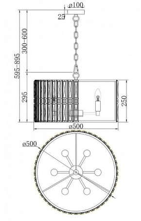 Подвесной светильник Maytoni Facet MOD094PL-06G в Челябинске - chelyabinsk.mebel24.online | фото 4