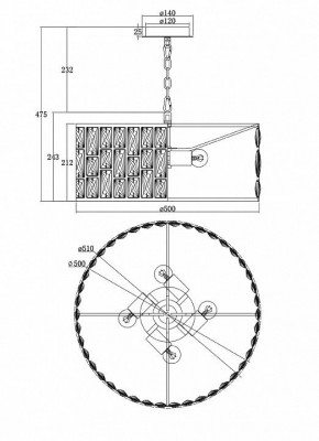 Подвесной светильник Maytoni Gelid MOD184-PL-04-CH в Челябинске - chelyabinsk.mebel24.online | фото 6