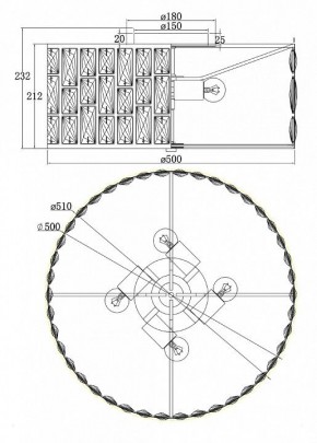 Подвесной светильник Maytoni Gelid MOD184PL-04CH в Челябинске - chelyabinsk.mebel24.online | фото 4